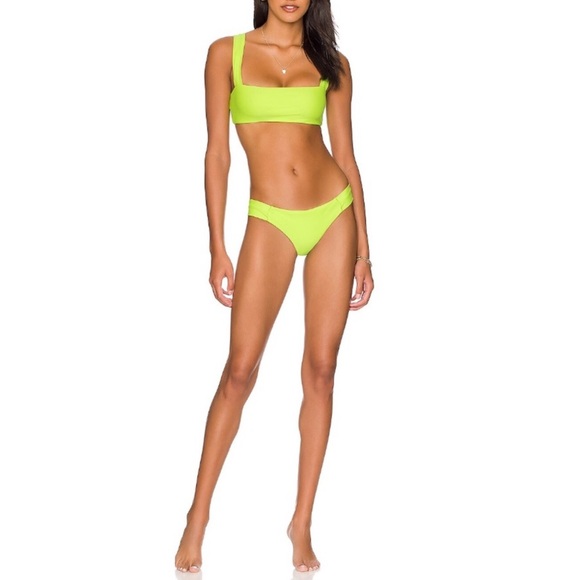 {NWT} Lovers + Friends | Neon Fun Loving Bikini Swimsuit Set Arctic Lime XXS/XS - Picture 15 of 15